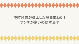 中町兄妹が炎上した理由まとめ！アンチが多いのは本当？